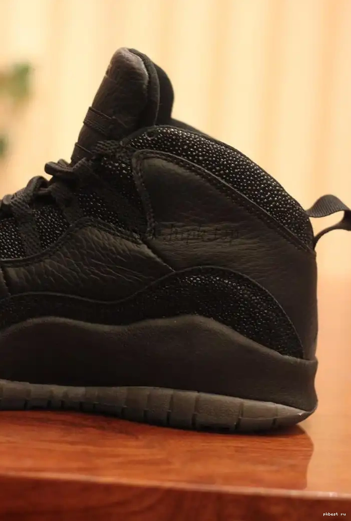 black best Air Jordan X Authentic version Ovo 0601